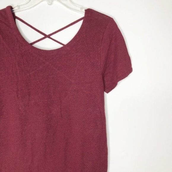 CHASER Linen Criss Cross Short Sleeve Tee - Picture 2 of 7